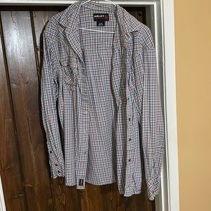 Ariat FR long sleeve Pearl snap shirt